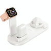 HQ-UD15 Rotatable Wireless Charging Base with Stand for Phones / iWatches / AirPods (White)