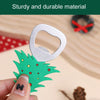 Magnetic Cute Cartoon Stainless Steel Bottle Opener Refrigerator Sticker Decoration, Style: Christmas Tree