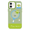 For iPhone 11 Skin Feeling Jelly TPU Hybrid PC Phone Case(Play Tennis Green)