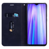 For Xiaomi Redmi Note 8 Pro Frosted Business Magnetic Horizontal Flip PU Leather Case with Holder & Card Slot & Lanyard(Black)