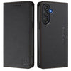 For Samsung Galaxy M55 5G / C55 5G RC01 Dual-Folded Magnetic Suction RFID Leather Phone Case(Black)