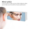 LED Mirror Alarm Clock Digital Snooze Table Clock Electronic Time Temperature Large Display  White Light