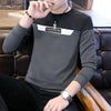 Long Sleeve Round Neck Sweatershirt Bottoming Shirt, Size: M(Gray)