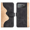 For Asus ROG Phone 6 Stitching Horizontal Flip Leather Phone Case(Black)