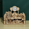 Santa Claus Factory 3D Wooden Puzzle Toys DIY Handmade Ornaments