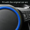Car Auto Steering Wheel Aluminum Alloy Ring Cover Trim Sticker Decoration for Jaguar(Silver)