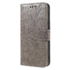 For Samsung Galaxy S25+ 5G / S24+ 5G Lace Flower Embossing Flip Leather Phone Case(Grey)