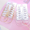 6 Pairs/Set Women Steampunk Fashion Circle Hoop Earrings(Glod)