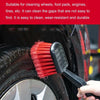 W-0272 Multifunctional Long Hair Cleaning Soft Car Tire Brush(Red)
