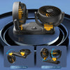 SUITU Car Foldable Cooling Fan Automobile Summer Temperature Reduction Fan, Model: Dual 12V Cigarette Lighter Energized