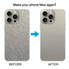 iPhone 15 Pro Glass Back Cover Grey with Lens Cover