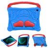 For Samsung Galaxy Tab S9 FE Boxing Series Kickstand EVA Shockproof Tablet Case with Shoulder Strap(Blue Red)