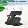 S80-A 3-in-1 Portable Magnetic Foldable Wireless Charger Phone Watch Earphone Charger(White)