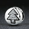 S925 Sterling Silver Pendant Christmas Tree Beads DIY Bracelet Necklace Accessories