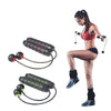Indoor Ropeless Skipping Fitness Exercise Weight Rope(Black Red)
