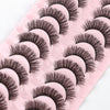 10pairs /Box Russian Strip Lashes 7D Imitation Mink Volume Fluffy Natural False Eyelashes 7D-08