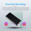M13 High-Definition Noise Reduction Recorder Music MP4 Player, Support Recording / E-Book / TF Card With Bluetooth (Black), Capacity: 8GB