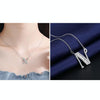 Women Fashion S925 Sterling Silver English Alphabet Pendant Necklace, Style:N
