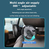 12V/24V Car Rear Seat Back USB Interface Powerful Double-headed Fan(F4207)