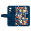 For Samsung Galaxy A56 5G Floral Pattern Leather Phone Case with Lanyard(Dark Blue)