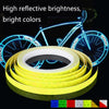 3 Rolls Bicycle Mountain Bike Motorcycle Sticker Car Contour Reflective Sticker Night Riding Reflective Sticker 1 x 800cm(Blue)