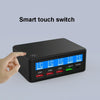 618 QC3.0 + PD20W + 3 x USB Ports Charger with Smart LCD Display, EU Plug (White)