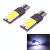 2 PCS T10 3W 160-180LM 2 LED Ice Blue COB LED Decode Car Clearance Lights Lamp, DC12V