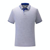 Thin Lapel Short-Sleeved POLO Shirts Group Workwear Advertising Shirts, Size: M(Gray)
