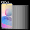For Xiaomi Redmi Note 10 5G / Poco M3 Pro 5G 50 PCS 0.26mm 9H 2.5D Tempered Glass Film
