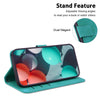 For Realme 13+ Global Seven-shaped Embossed Leather Phone Case(Green)