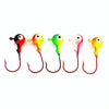 HENGJIA 5colors/set Lua Lead Head Hook Set Colorful Fish Hook Set, Specification: 7g