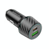 BOROFONE BZ21 Brilliant QC3.0 + PD30W Dual Ports Fast Charging Car Charger(Black)