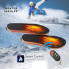 USB Charging Heating Insoles Size Cuttable and Washable Electric Foot Warmer Insoles, Size: 35-40(Black)