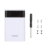 HAWEEL DIY 4x 18650 Battery (Not Included) 12000mAh Dual-way QC Charger Power Bank Shell Box with 2x USB Output & Display,  Support QC 2.0 / QC 3.0 / FCP / SFCP /  AFC / MTK / BC 1.2 / PD(White)