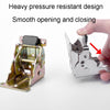 Collapsible Hinge Furniture Table Splicing Hardware With 10 Screws, Model: 90 Degree Silver