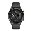 SK7Plus 1.28 inch IPS Screen Leather Strap Smart Watch, Support Bluetooth Call/Sleep Monitoring(Black)