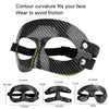 Upper Half Face Basketball Crash Protective Nose Mask Breathable Face Protection Mask(Black Double Adjustable Buckle)