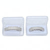 Hip-HopGold-Plated Micro-Inlaid Zircon 8 Gold Braces, Colour: Silver Suit