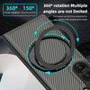 For Samsung Galaxy Z Fold4 Kevlar Carbon Fiber 360 Rotation MagSafe Holder Phone Case(Gray)