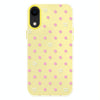 For iPhone XR Skin Feeling Jelly TPU Hybrid PC Phone Case(Polka Dot Yellow)