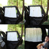 Car Window Summer Heat Insulation Sunshade Curtain Cotton Sun Block(Solar Flower)