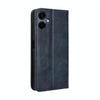 For Samsung Galaxy A06 5G Magnetic Buckle Retro Texture Leather Phone Case(Blue)