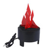 [220V US/EU Plug] Artificial Simulation Burning Fake Flame Lamp, Flame Height: about 8cm, Torch Fire Pot Bowl Light for Festival Party Decoration