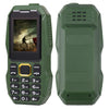 W2025 Triple Proofing Elder Phone, Waterproof Shockproof Dustproof, 5800mAh Battery, 1.8 inch, 21 Keys, LED Flashlight, Dual SIM(Green)