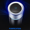 K04 Colorful Car Charger USB Car Negative Ion Air Purifier(Black)