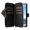 For Samsung Galaxy A23 5G Nine-card Slots Zipper Wallet Bag Leather Phone Case(Black)