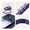 For Samsung Galaxy A06 4G 360 Holder MagSafe Acrylic Hybrid TPU Phone Case(Purple)