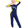 DIVE&SAIL Children Warm Swimsuit One-piece Wetsuit Long Sleeve Cold-proof Snorkeling Surfing Suit, Size: XXL(Yellow)