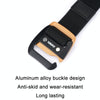 AWMN Men Casual Woven Stretch Sports Hook Buckle Belt, Length: 120cm(Black)