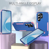 For Samsung Galaxy S25 Ultra 5G TPU + PC Shockproof Protective Phone Case(Royal Blue + Pink)